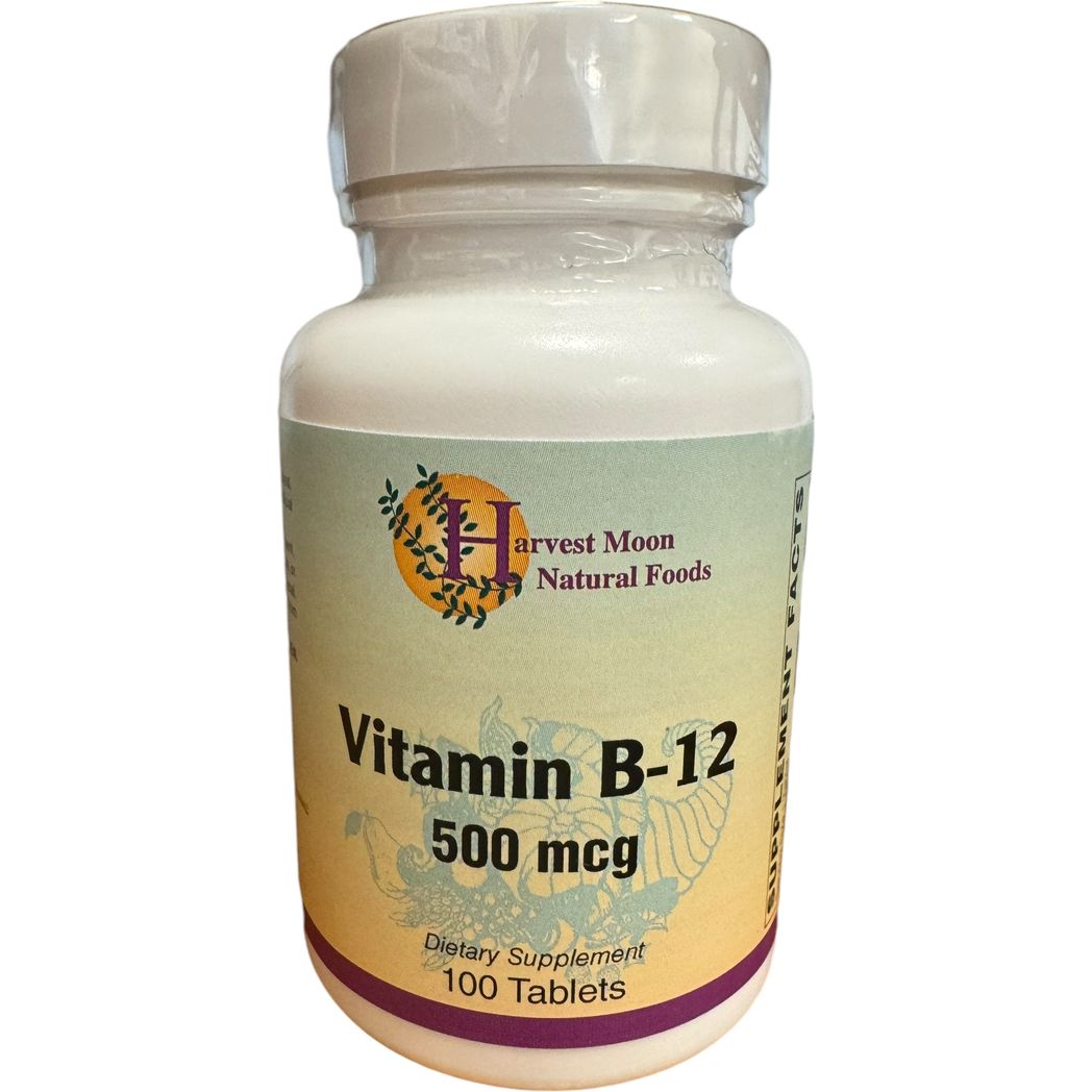 Harvest Moon Vitamin B-12 500mcg - 100 Tablets