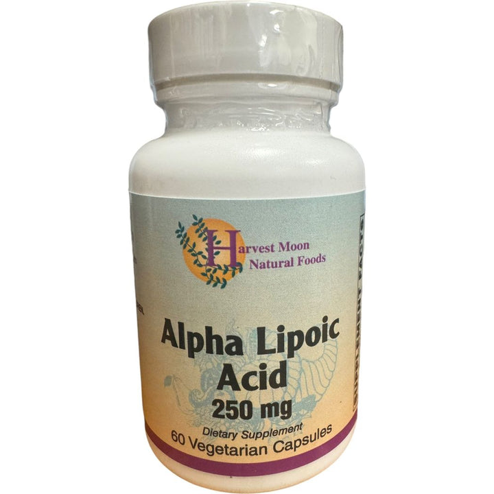 Ácido alfa lipoico de alta potencia Harvest Moon 250 mg 60 cápsulas