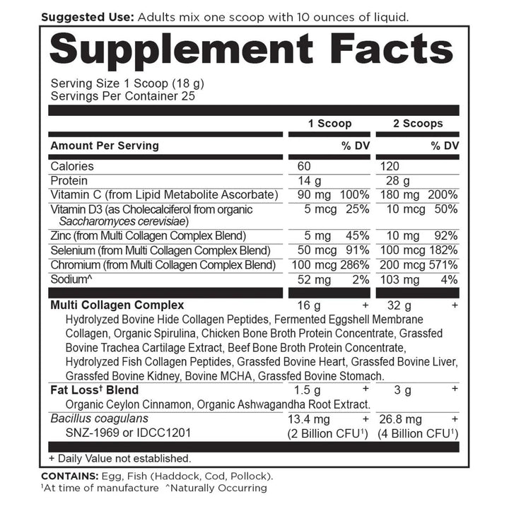 Ancient Nutrition Multi Collagen Advanced Benefits Lean 15.9oz