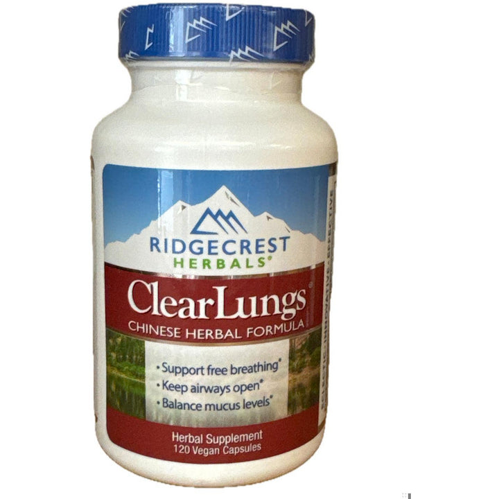 RidgeCrest Herbals ClearLungs 120 Capsules - Ephedra Free   Clear Lungs