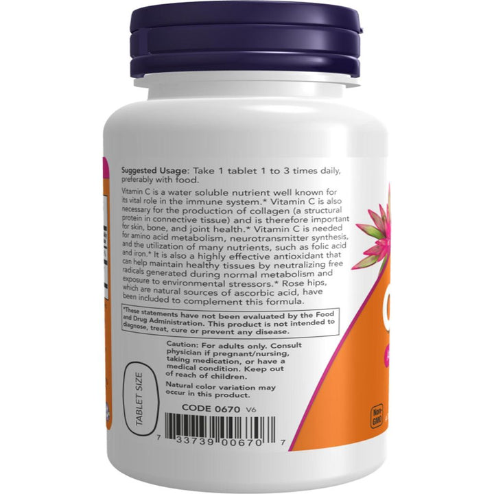 NOW Foods Vitamina C-500 100 comprimidos