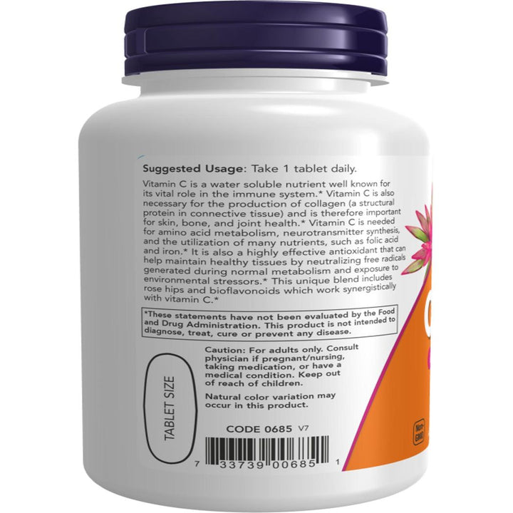 NOW Foods Vitamin C-1000 100 Tablets