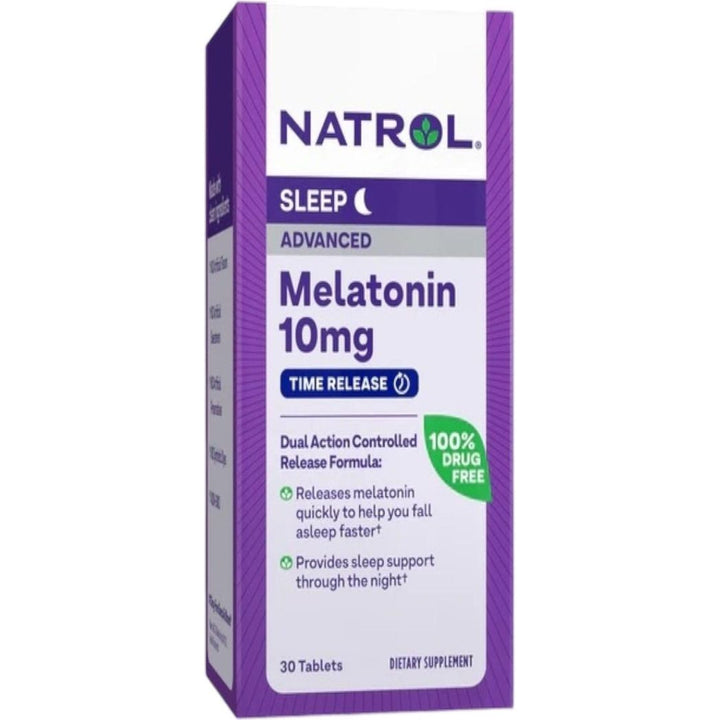 Natrol Advanced Sleep Melatonin Maximum Strength Controlled Release 10 MG 60 Tablets