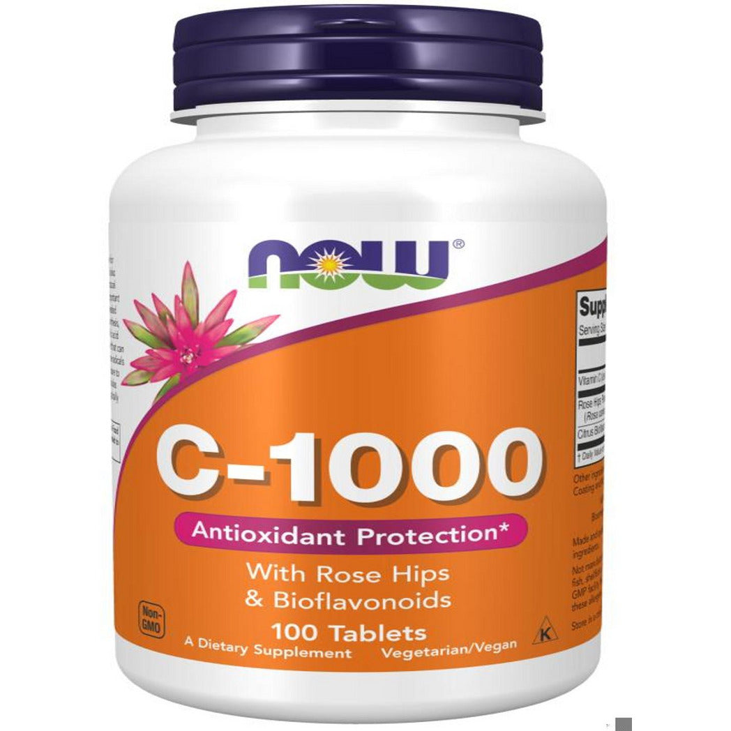 NOW Foods Vitamin C-1000 100 Tablets