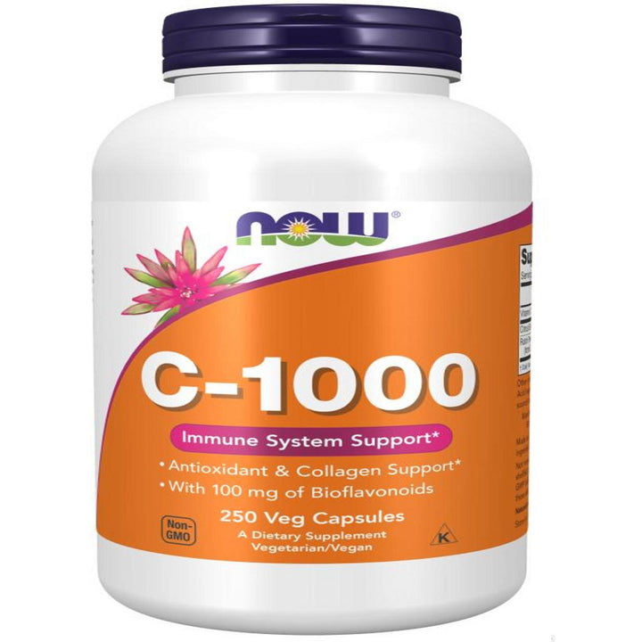 Vitamina C con bioflavonoides de NOW Foods - 1000 mg 250 cápsulas