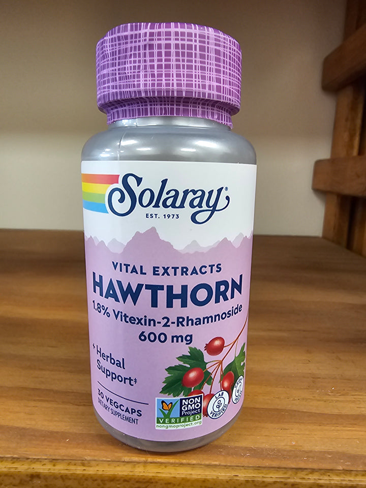 Solaray One Daily Hawthorn Extract - 30 Capsules 600 mg