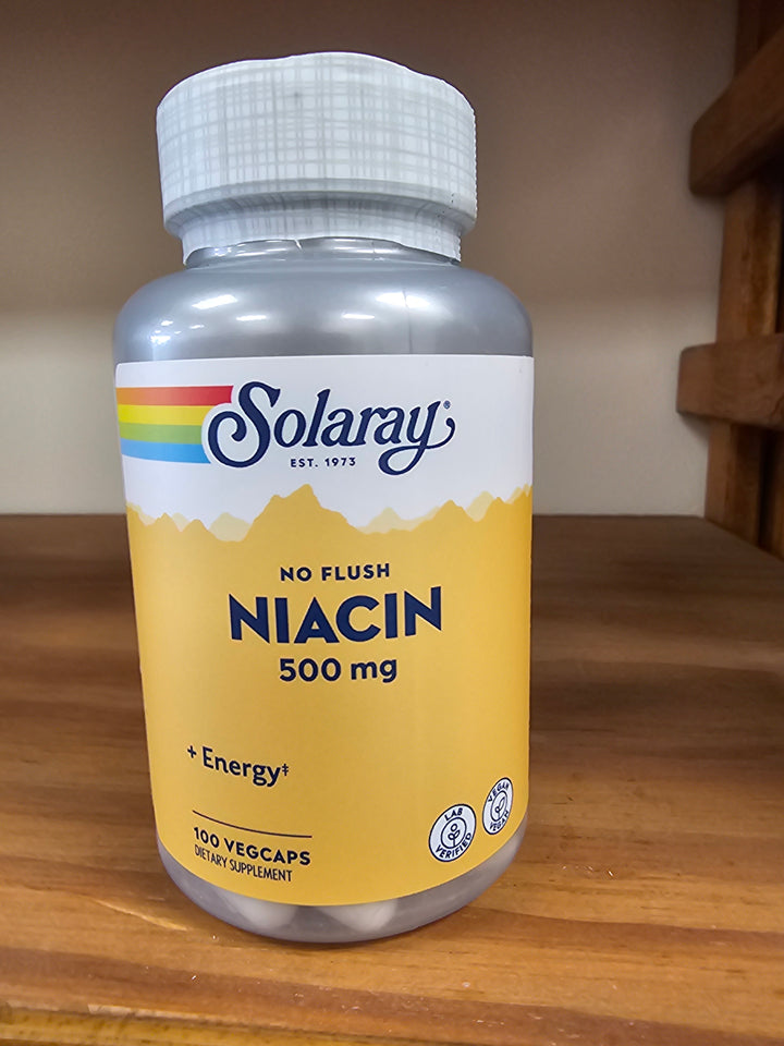 Solaray No Flush Niacin - 500 mg - 100 capsules