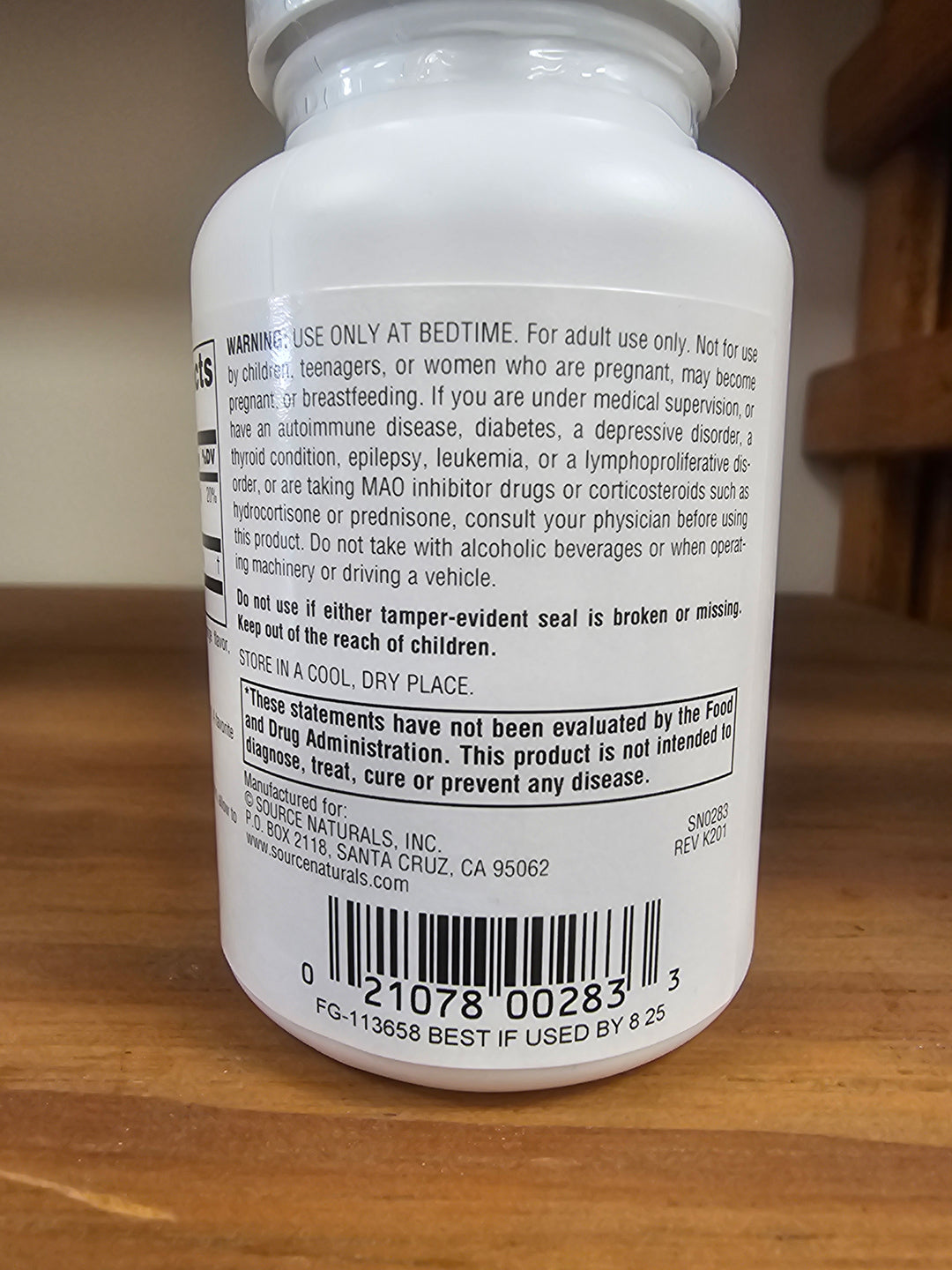 Source Naturals Melatonin Sublingual Orange 2.5 MG 240 Tablets