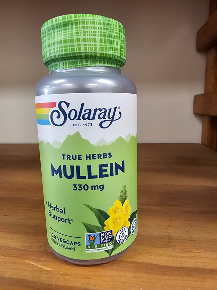 Solaray Mullein Leaves - 100 capsules  330 mg