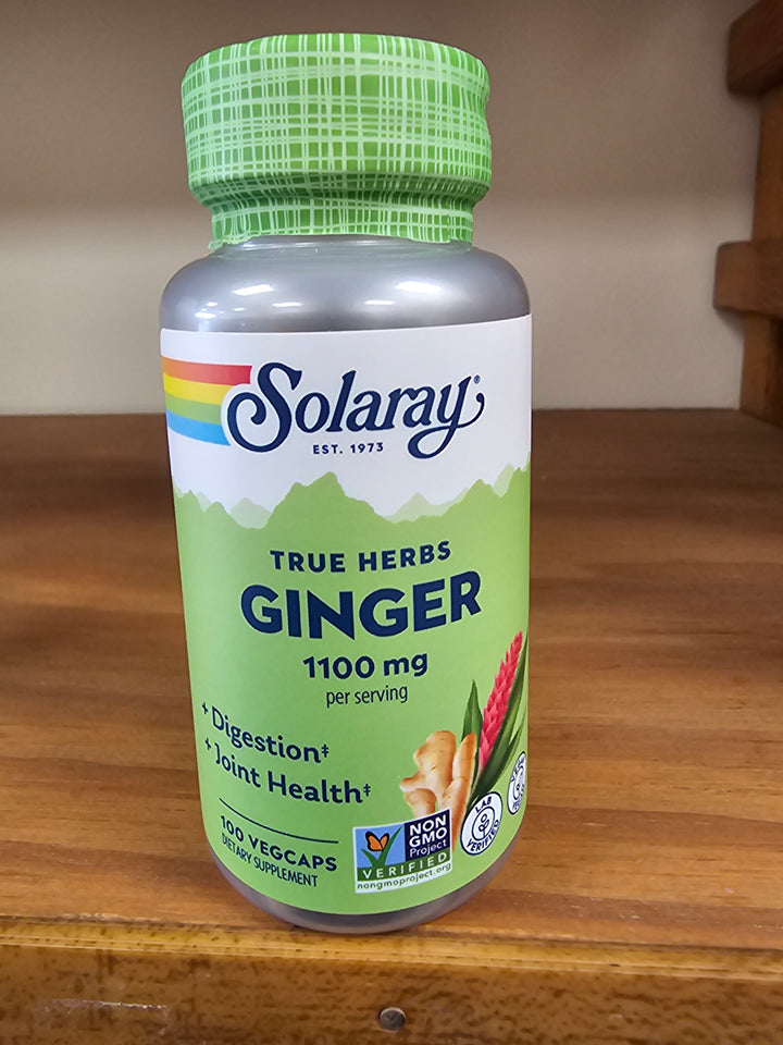 Solaray Ginger Root - 100 capsules 550 mg