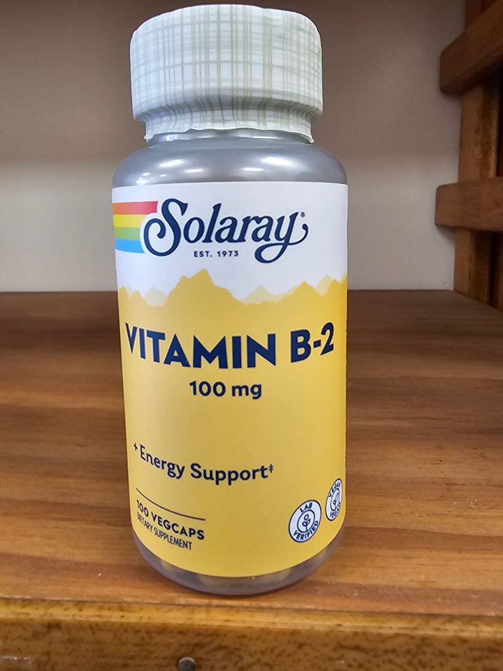 Solaray Vitamin B 2 -100mg - 100 capsules